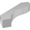 Ekena Millwork 3-in. W x 18-in. D x 18-in. H Geneva Architectural Grade PVC Knee Brace BRCP03X18X18GNV - alternate 3